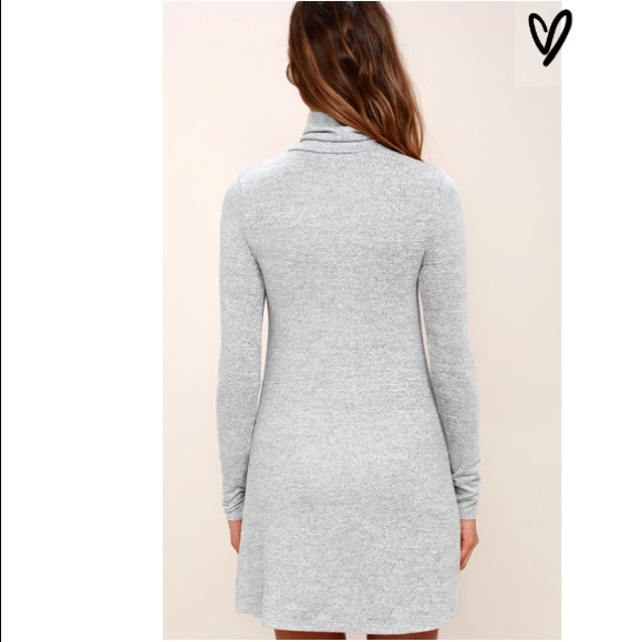 👌🏻Heather Grey Turtleneck Sweater Dress 😍 - Picture 3 of 8